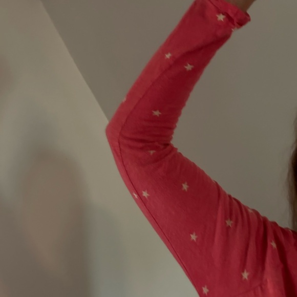 Magnolia Pearl Red Long Sleeve Tee with Star and Moon Design - Picture 3 of 3